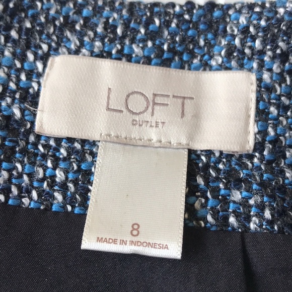 Loft tweed blue skirt - Picture 5 of 7